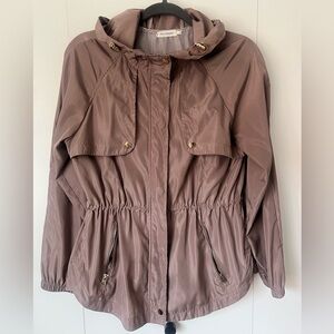 Tan Hooded spring Jacket